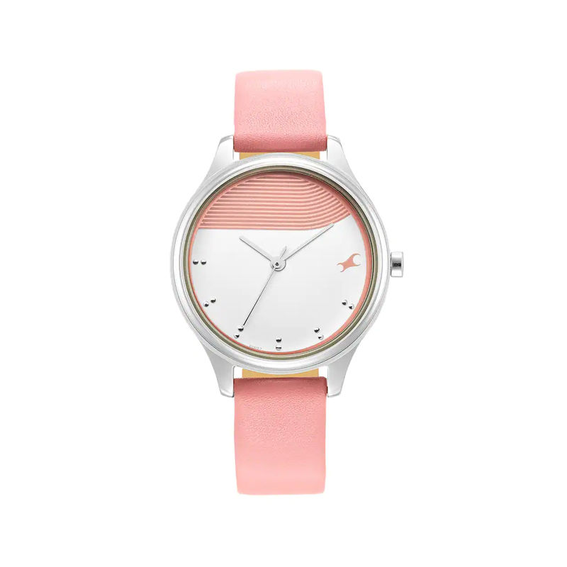 Fastrack 6280SL01 Stunners in Pink Dial & Metal Strap Women’s Watch