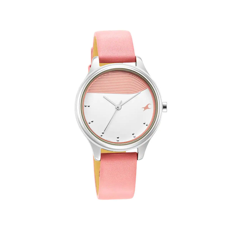 Fastrack 6280SL01 Stunners in Pink Dial & Metal Strap Women’s Watch