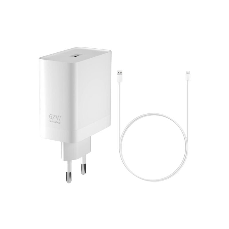 Oppo 67W Supervooc Fast Charging Charger - White