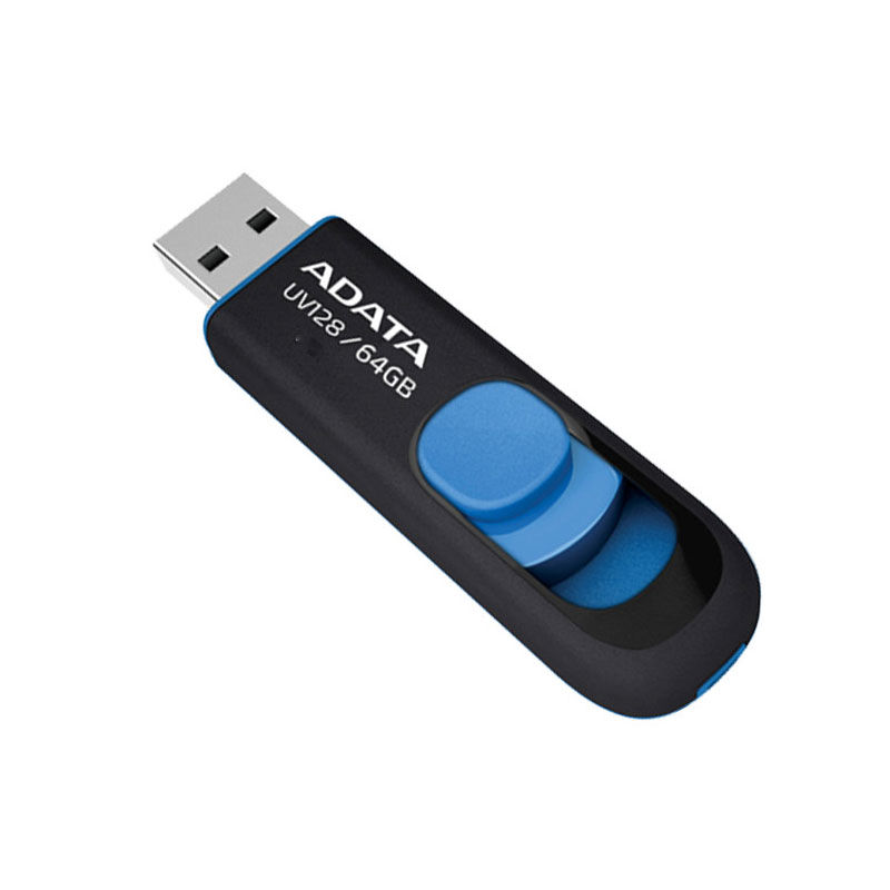 Adata 64GB UV128 USB 3.2 Pen Drive - Black & Blue