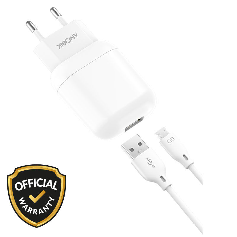 Anobik 10.5W SmartCharge Neo Fast Charger Adapter with Micro USB Cable