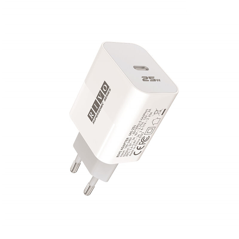 Rivo 25W Type-C Fast Charging PD Adapter (AS-25) – White