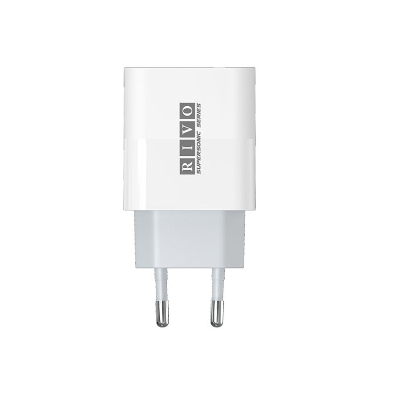 Rivo 33W Dual Port Fast Charging Adapter (AS-33D) – White