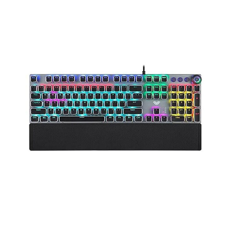 Aula F2088 PUNK Rainbow Gaming Mechanical Keyboard - Black