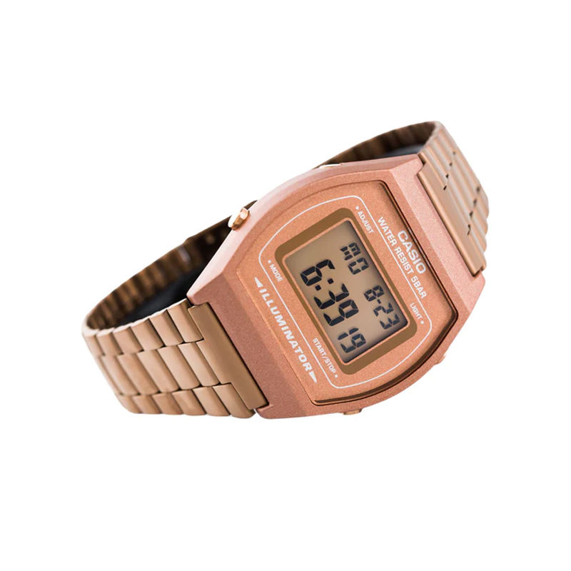 Casio B640WC-5A Rose Gold Vintage retro Clasico reloj para dama - TIME El  Salvador