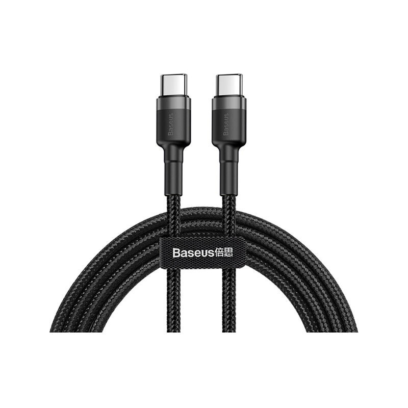 Baseus Cafule Series 60W 1m Type-C to Type-C Fast Charging Data Cable - Black