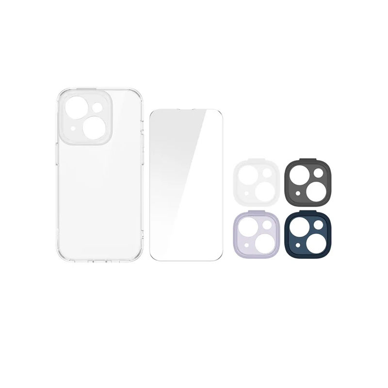 Baseus Illusion Series Protective Case with 4x Lens Frame for iPhone 14 Plus