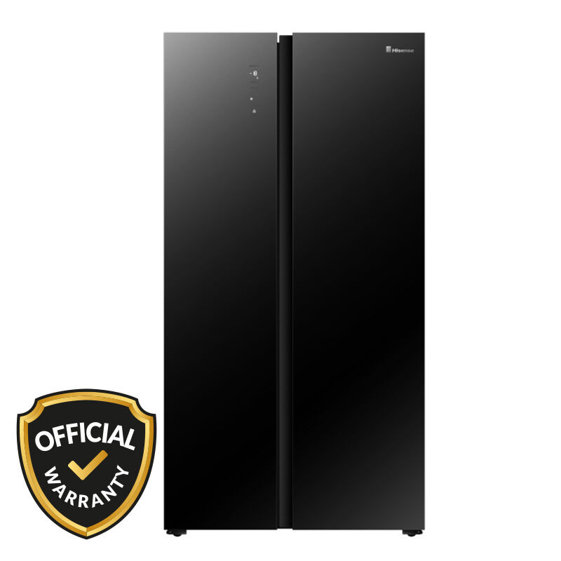 Hisense 519L Side by Side Glass Door Refrigerator (RS67W4NV)