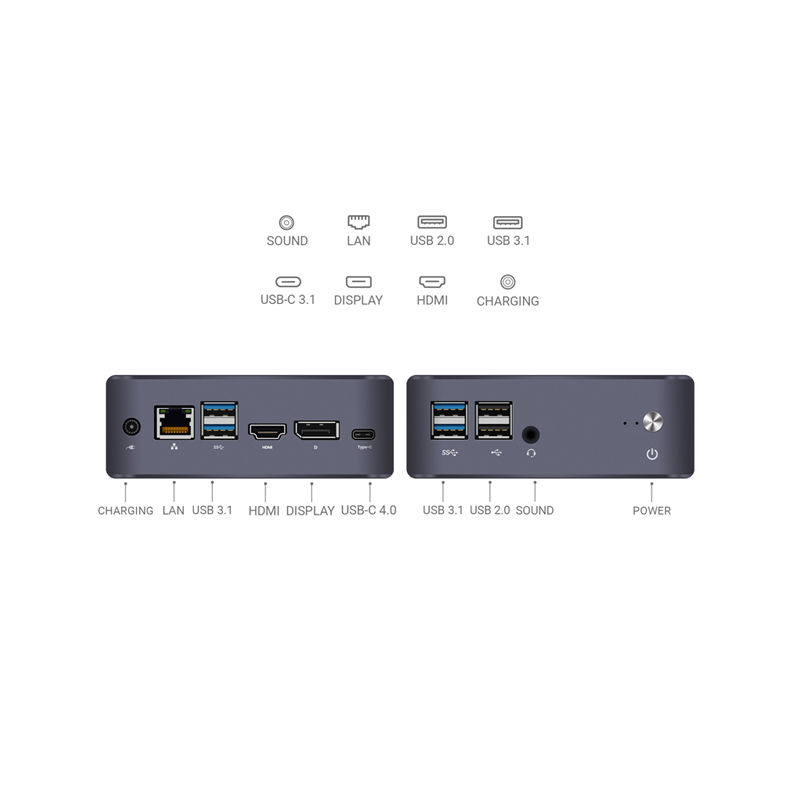 Qbits Lania X1 Mini PC Intel® Core™ i7 11th Gen Performance Kit 8GB DDR4 RAM 1TB M.2 NVMe SSD Windows 11 Desktop