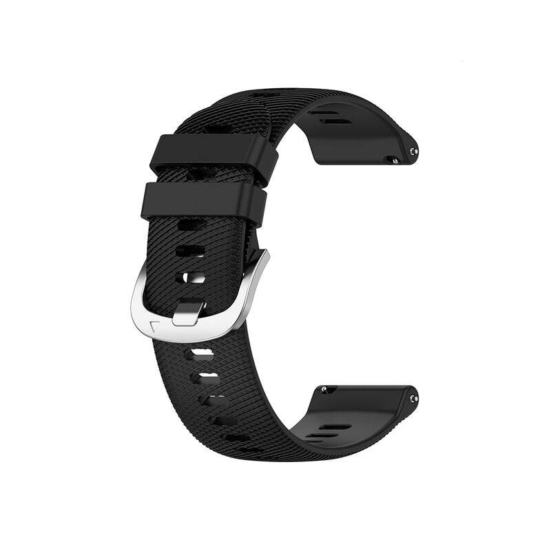 20mm Premium Silicone Cross Pattern Strap For Square Shape Smart Watch