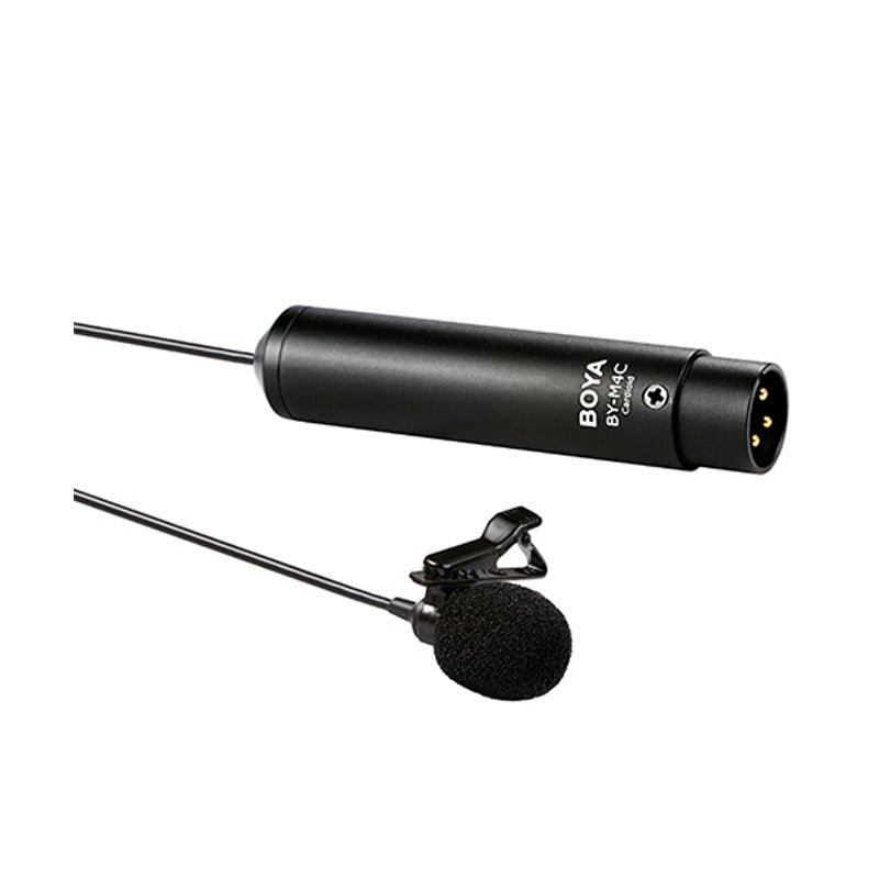 BOYA BY-M4C Professional XLR Connector Lavalier Microphone