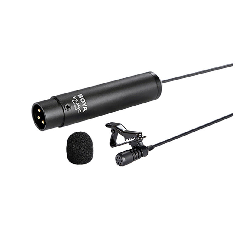 BOYA BY-M4C Professional XLR Connector Lavalier Microphone