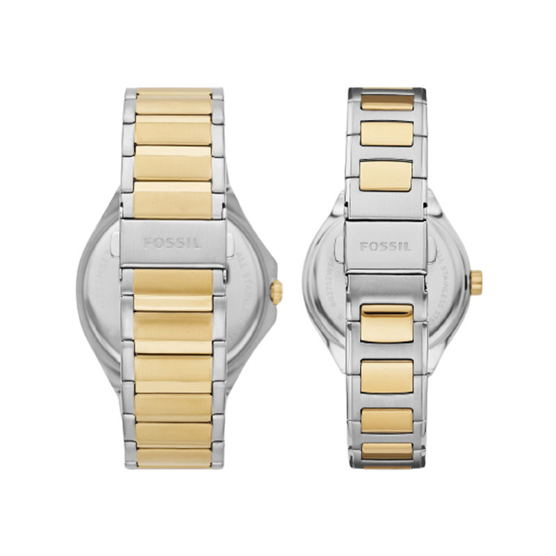 Fossil BQ2752SET Multifunction Two-Tone Stainless Steel His and Hers Watch