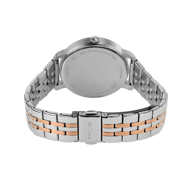 Fossil Lexie Luther BQ3568 Three-Hand Two-Tone Stainless Steel Women’s Watch