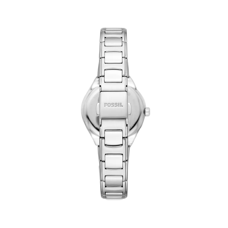 Fossil BQ3906 Eevie Mini Three-Hand Silver-Tone Women’s Watch