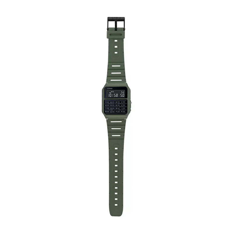 Casio Vintage CA-53WF-3BDF Calculator Green Digital Unisex Watch