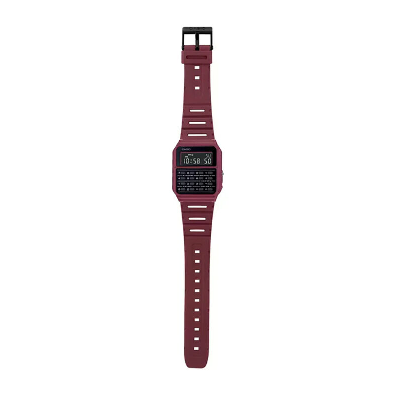 Casio Vintage CA-53WF-4BDF Calculator Red Digital Unisex Watch