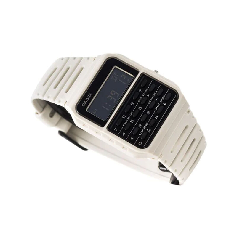 Casio Vintage CA-53WF-8BDF Calculator White Digital Unisex Watch