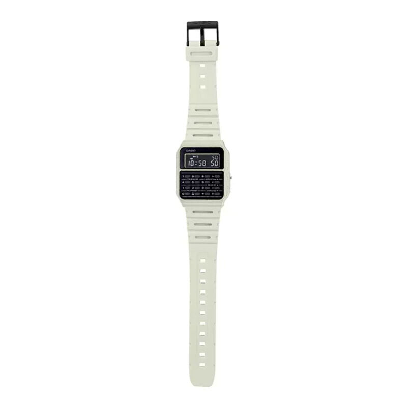 Casio Vintage CA-53WF-8BDF Calculator White Digital Unisex Watch