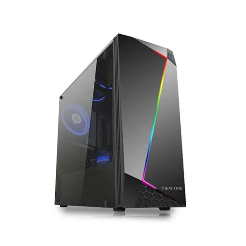 Desktop PC with Ryzen 5 5600g, Lexar 16GB RAM, HP EX900 Plus 512GB M.2 NVMe SSD, Value Top 21.5” Monitor, Marvo CM306 Combo and View One V6911 RGB Casing with VT-P300B PSU
