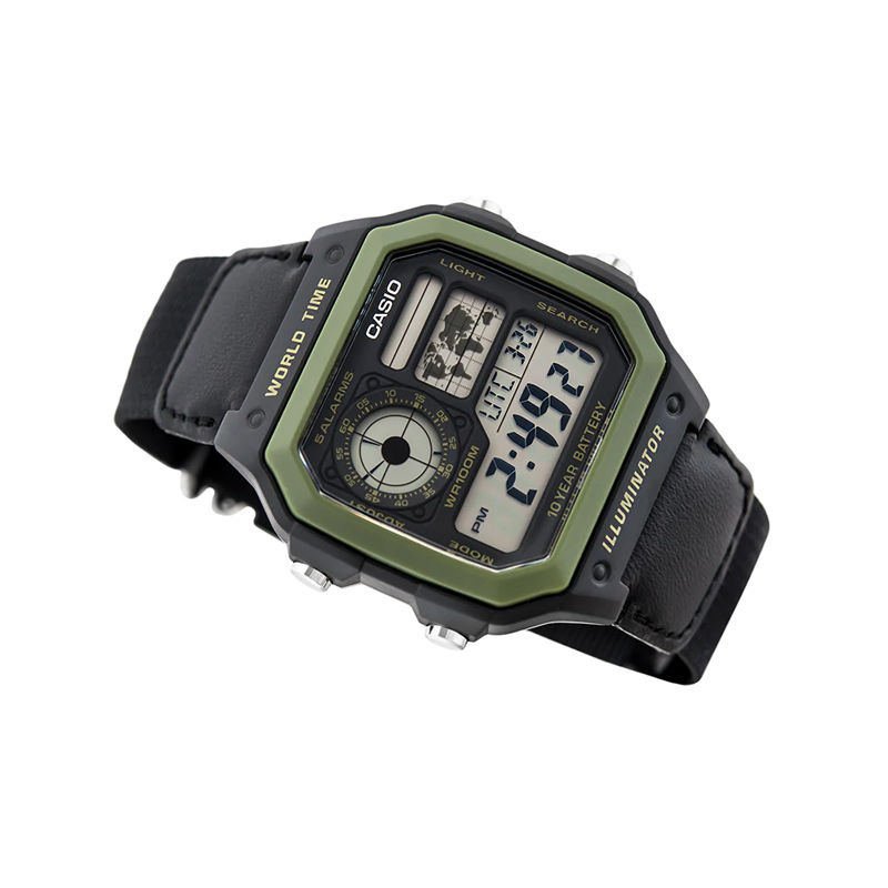 Casio AE-1200WHB-1BV World Time Men’s Watch