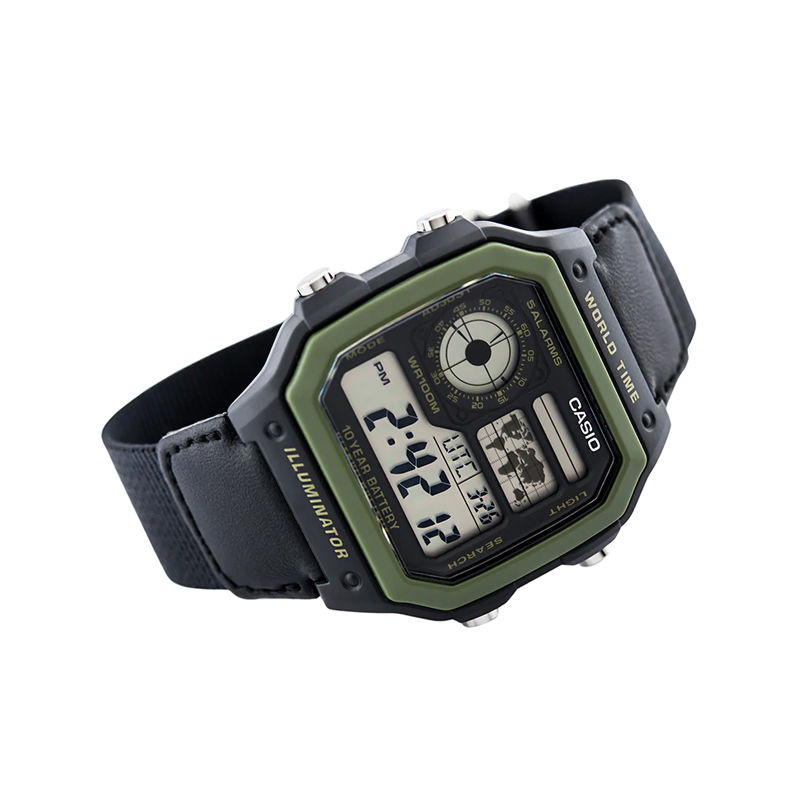 Casio AE-1200WHB-1BV World Time Men’s Watch