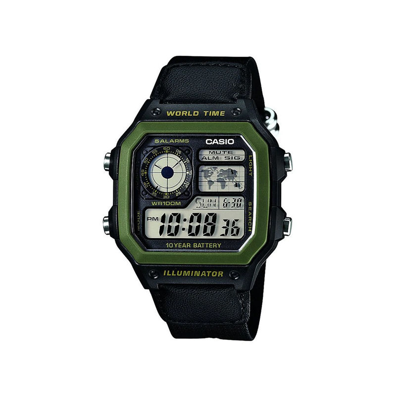 Casio AE-1200WHB-1BV World Time Men’s Watch