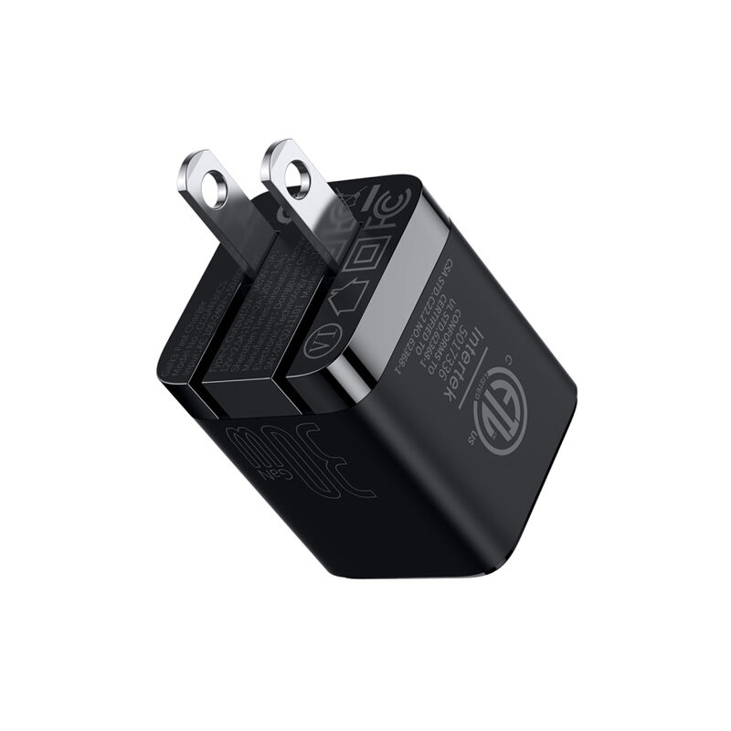 Baseus 30W GaN3 Type-C Fast Charging Adapter (US Plug) (CCGN010201) - Black