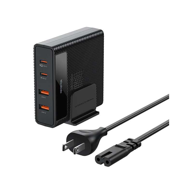 Mcdodo CH-1800 4-Port PD 100W Fast Charging Station with AC Cable (US Plug) - Black