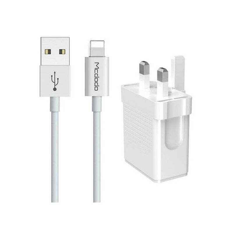 Mcdodo CH-5720 2.4A Dual USB Port Charger - White 