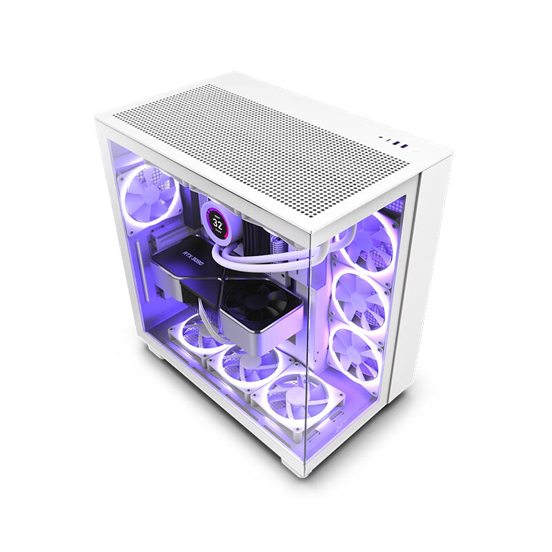 NZXT H Series H9 Flow Edition ATX Mid Tower Desktop Casing (CM-H91FW-01)