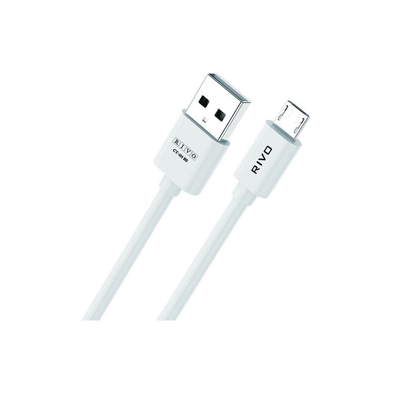 Rivo 18W USB to Micro-B Fast Charging Data Cable (CT-101 BS) – White