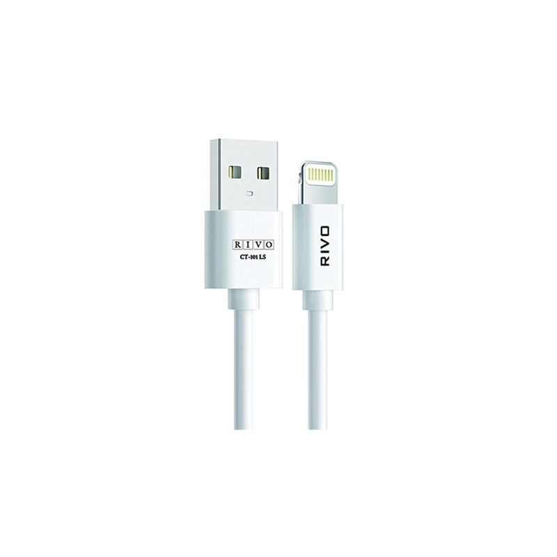 Rivo 18W USB to Lightning Fast Charging Data Cable (CT-101 LS) - White