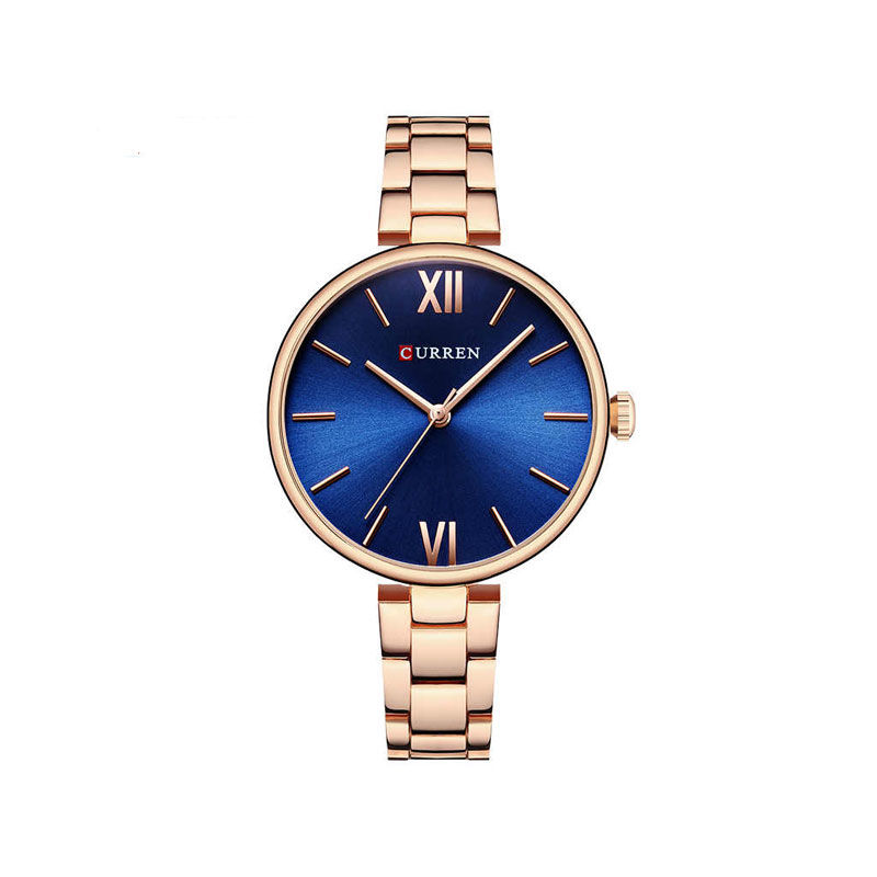 CURREN C9017RGBU Rose Gold Blue Dial Women’s Watch