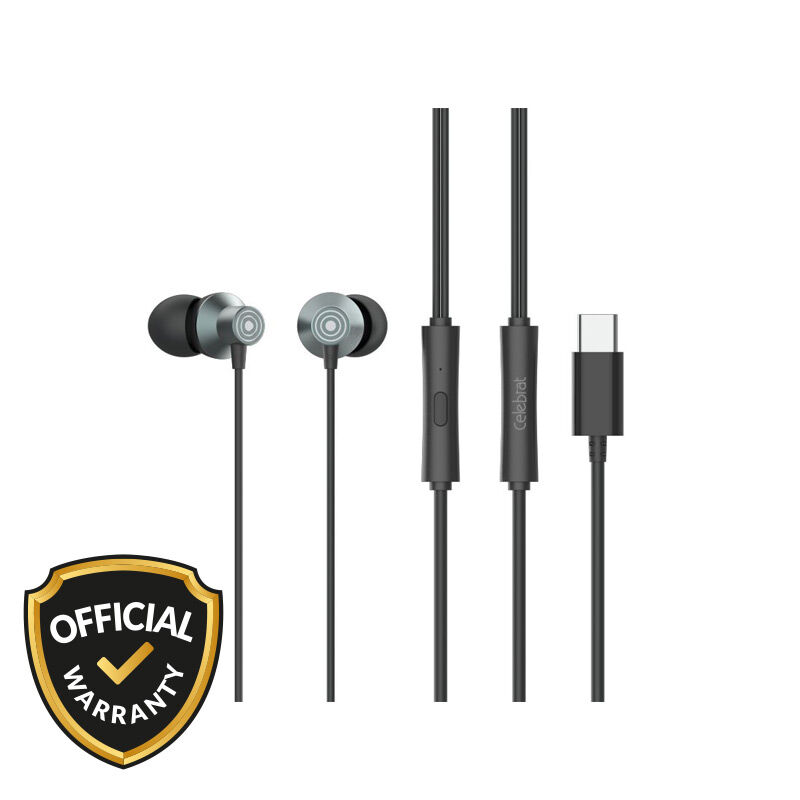 Yison Celebrat D15 Type-C In-Ear Wired Earphones - Black