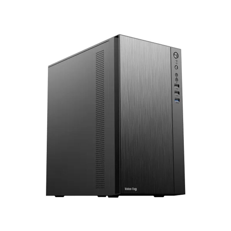 Desktop PC with Intel Core i3-10100 10th Gen Processor, KingSpec 8GB 3200MHZ DDR4 RAM, AITC KINGSMAN KM600 256GB SSD and Value Top VT-M100 Casing 