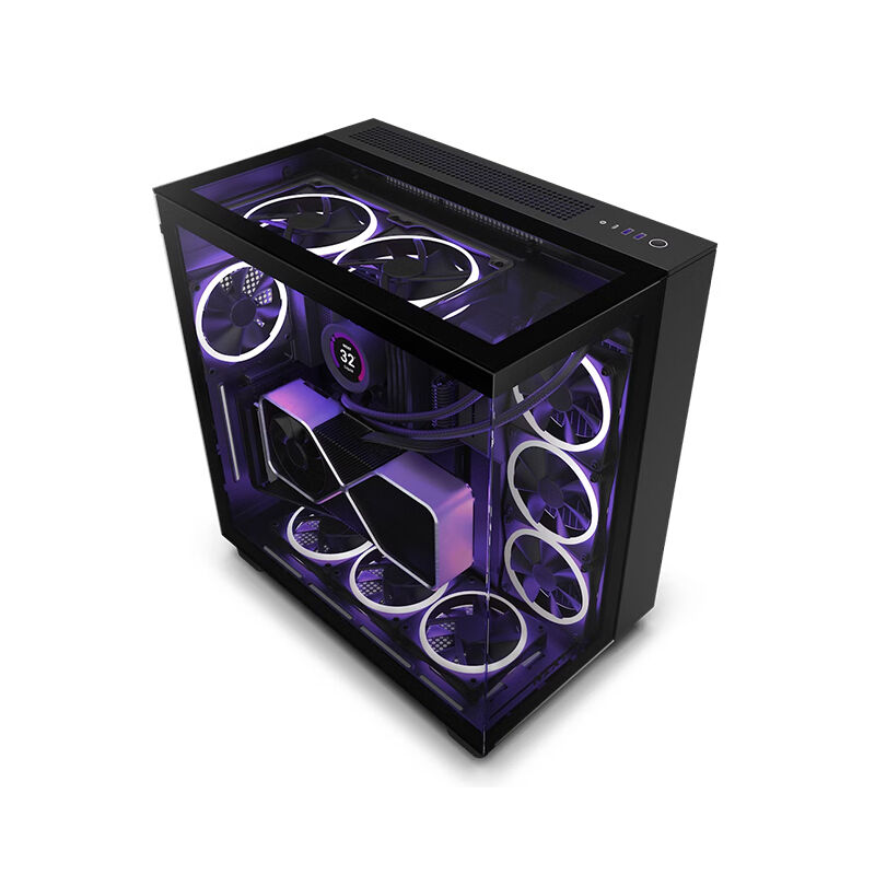 NZXT H Series H9 Elite Edition ATX Mid Tower Desktop Casing (CM-H91EB-01)