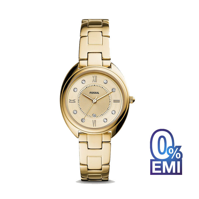 Fossil ES5071 Gabby Three-Hand Date Gold-Tone Stainless Steel Women's Watch