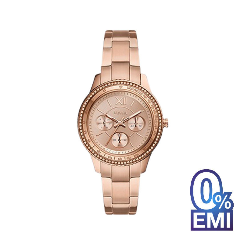 Fossil ES5106 Stella Sport Multifunction Rose Gold-Tone Women’s Watch