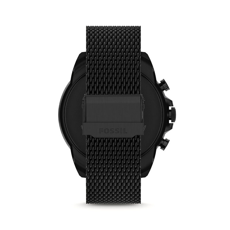 Fossil FTW4066V Gen 6 Black Stainless Steel Mesh Men’s Smart Watch with Two Free Fossil Leather Strap