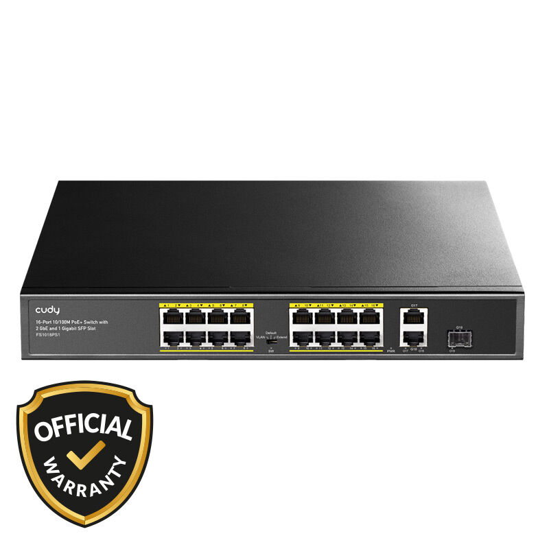 Cudy FS1018PS1 16-Port 10/100M PoE+ Switch