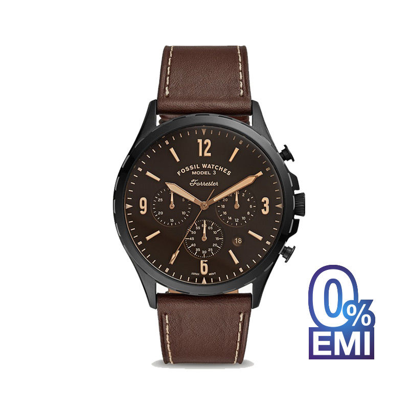 Fossil FS5608 Forrester Chronograph Brown Leather Men's Watch