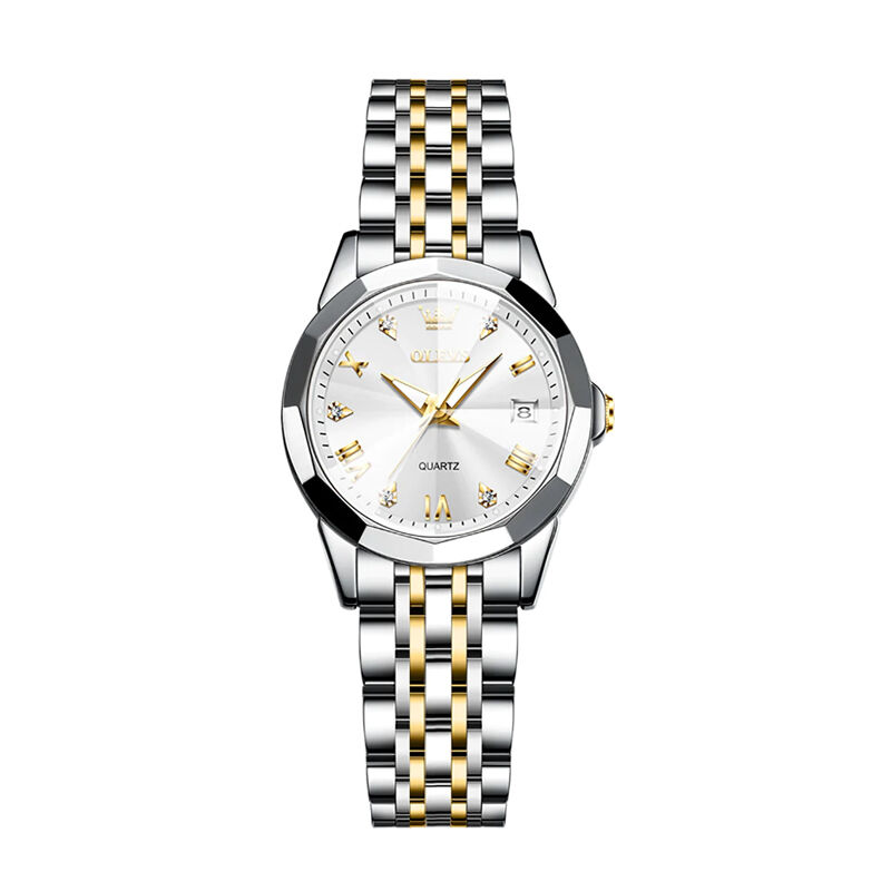 Olevs 9931 Stainless Steel Women’s Watch - Silver Gold 