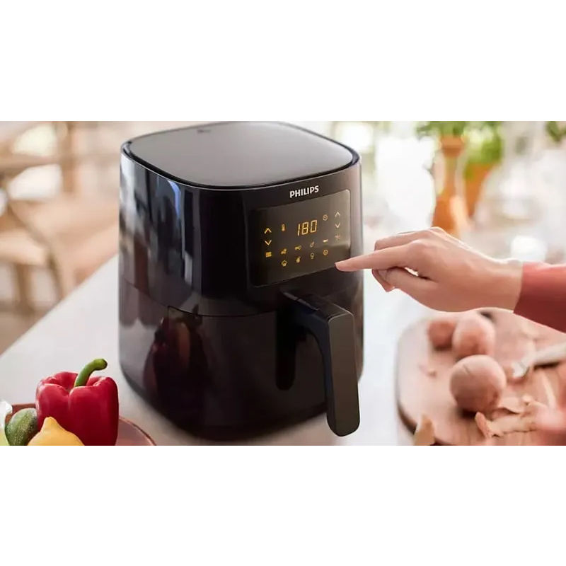  Philips Kitchen Appliances Philips Essential Compact 1.8lb/4.1L  Capacity Airfryer with Rapid Air Technology, Easy Clean Basket, Black-  HD9200/91 : Home & Kitchen