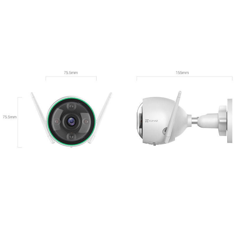 Hikvision EZVIZ CS-C3N 2.0MP COLORVU Outdoor Smart AI Wi-Fi IP Camera