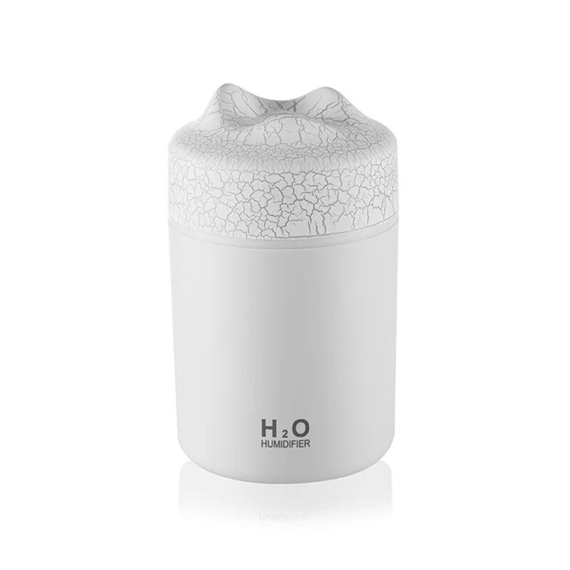 H₂O 300ml Volcano Air Essential Oil Diffuser USB Humidifier - White