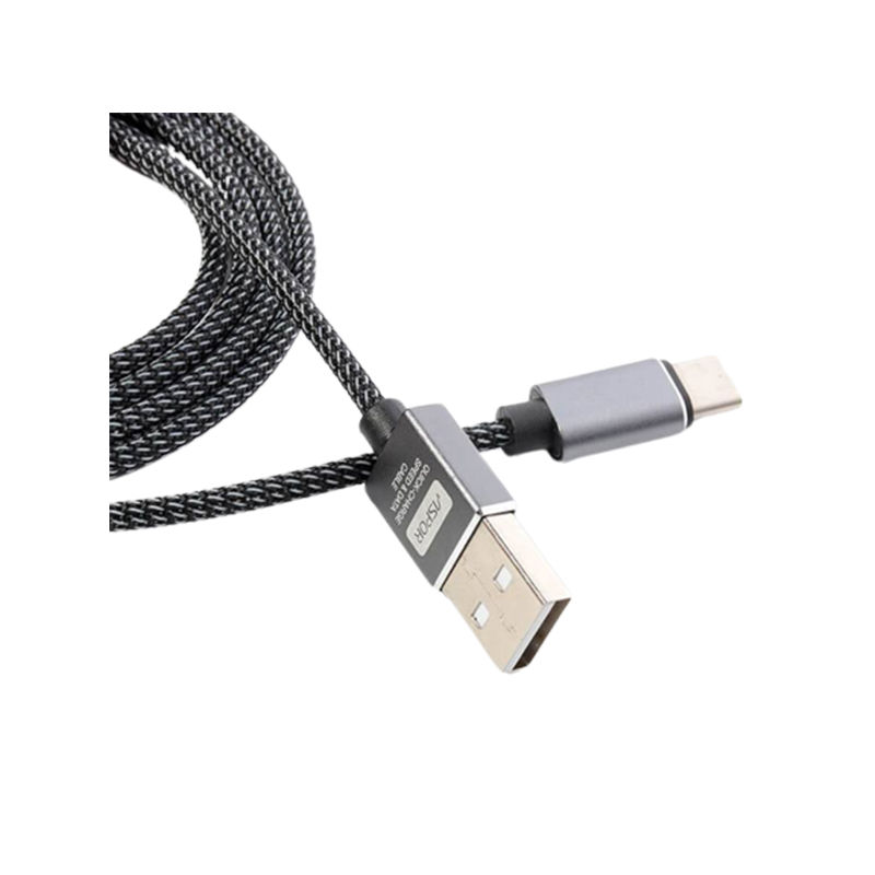 Aspor A133L 2M IPX USB-A To USB-C Quick Charge Data Cable