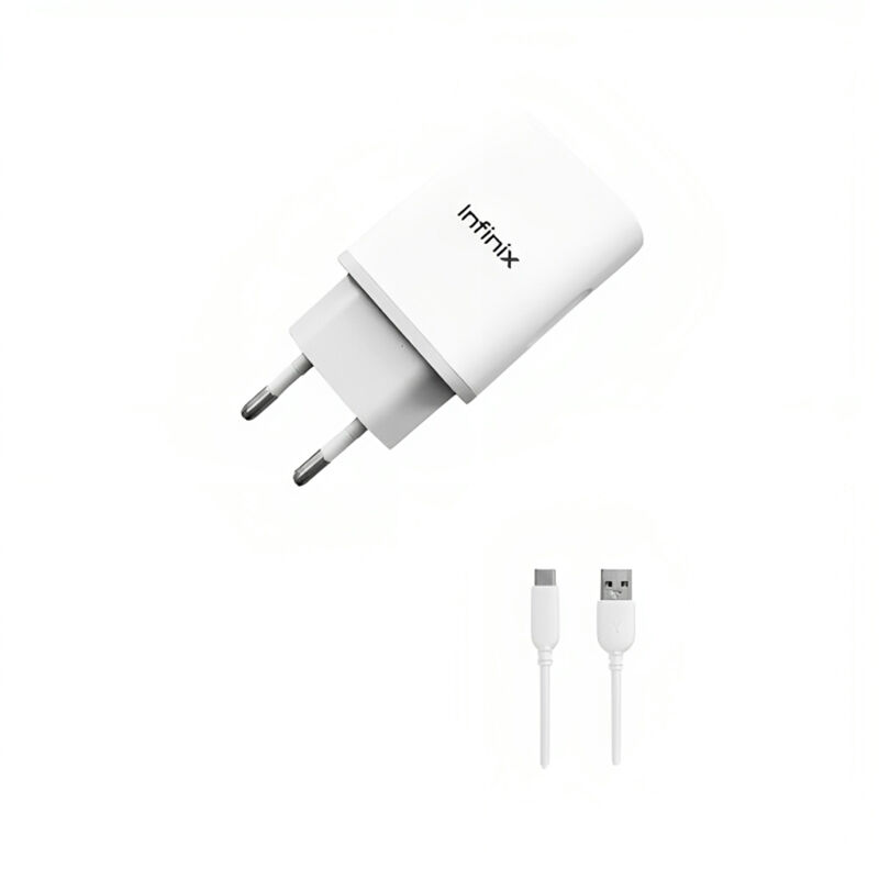 Infinix U180XED 18W Fast Charger with Type-C Cable (EU Plug)