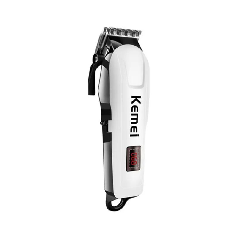 Kemei KM-809A Digital Electric Rechargeable Professional Hair Clipper Trimmer