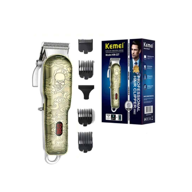 Kemei KM-227 Electric Cord & Cordless Hair Clipper for Men